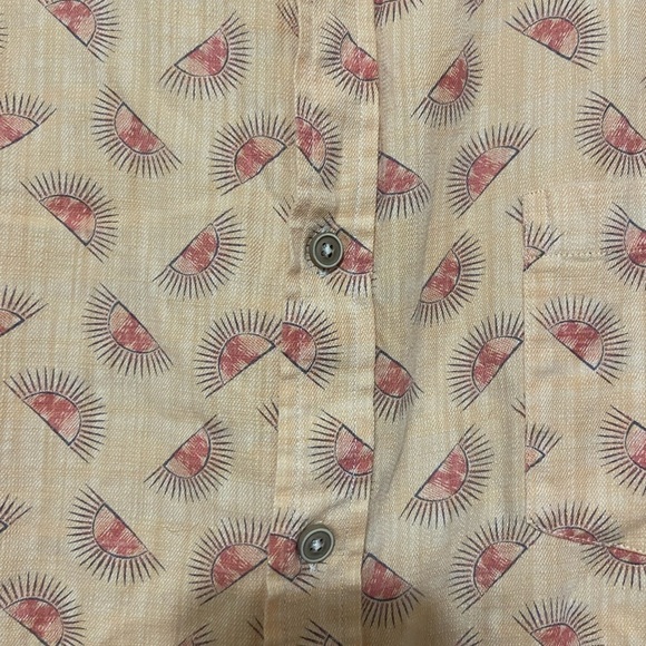 ROWM set of 2 men's XXL short sleeve novelty print button down shirts EUC - Picture 6 of 11